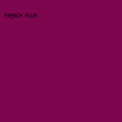 7D064F - French Plum color image preview