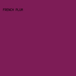 7D1C56 - French Plum color image preview
