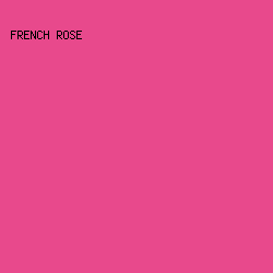 E8498C - French Rose color image preview