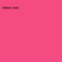 F44B82 - French Rose color image preview