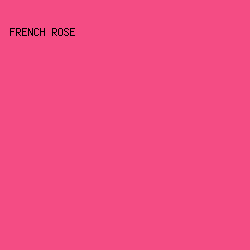 F44C84 - French Rose color image preview