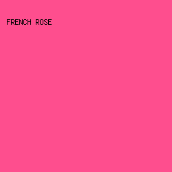 FE4E8E - French Rose color image preview