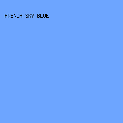 6DA5FF - French Sky Blue color image preview