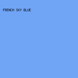 70A4F5 - French Sky Blue color image preview