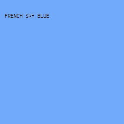 71A9FB - French Sky Blue color image preview
