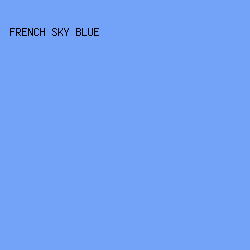 72A3F9 - French Sky Blue color image preview
