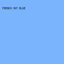 79B4FD - French Sky Blue color image preview