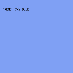 7FA0F4 - French Sky Blue color image preview