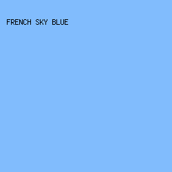 81bcfd - French Sky Blue color image preview