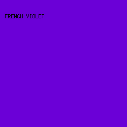 6b00d7 - French Violet color image preview