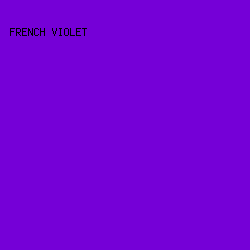 7500d7 - French Violet color image preview