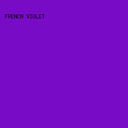 780cc6 - French Violet color image preview