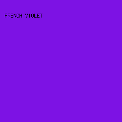7D12E4 - French Violet color image preview