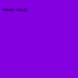 8300E0 - French Violet color image preview