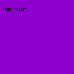 8C01CB - French Violet color image preview