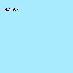 A8EBFF - Fresh Air color image preview
