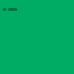 00AB64 - GO Green color image preview