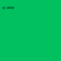 00C060 - GO Green color image preview