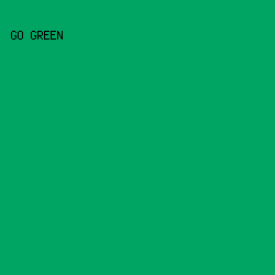 00a563 - GO Green color image preview