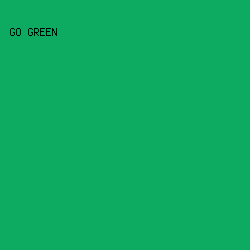 0dab62 - GO Green color image preview