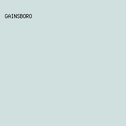 D0E0DE - Gainsboro color image preview