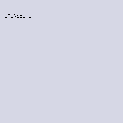 D6D7E5 - Gainsboro color image preview