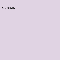 E0D3E3 - Gainsboro color image preview
