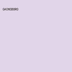 E0D6E7 - Gainsboro color image preview