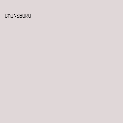 E0D7D8 - Gainsboro color image preview
