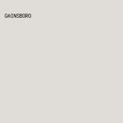 E0DDD9 - Gainsboro color image preview