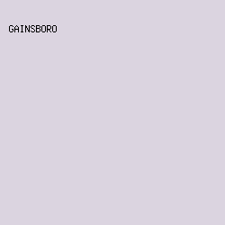 dbd4e0 - Gainsboro color image preview