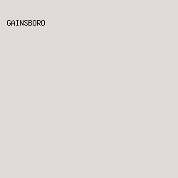 e0d9d7 - Gainsboro color image preview