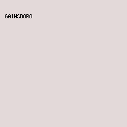 e3d9d9 - Gainsboro color image preview