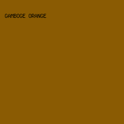 8a5b03 - Gamboge Orange color image preview