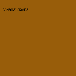 985d0a - Gamboge Orange color image preview