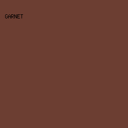 6C3E32 - Garnet color image preview