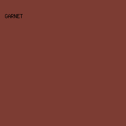 7C3C33 - Garnet color image preview
