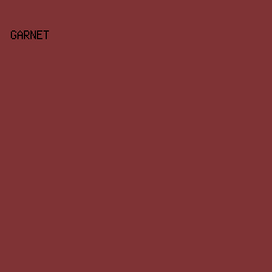 7F3335 - Garnet color image preview