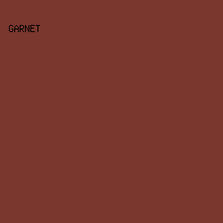 7a372d - Garnet color image preview