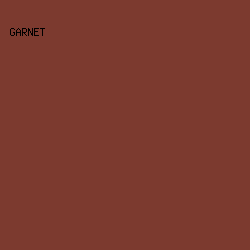 7c3a2f - Garnet color image preview