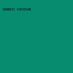 088C6F - Generic Viridian color image preview