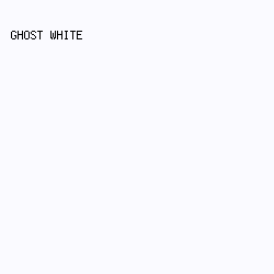 FAFAFF - Ghost White color image preview