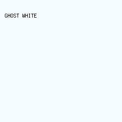 f5fcff - Ghost White color image preview