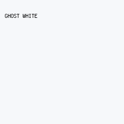 f6f8fa - Ghost White color image preview