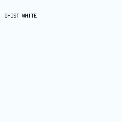 f7fcfe - Ghost White color image preview