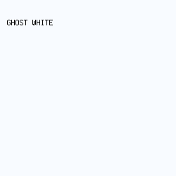 f8fbff - Ghost White color image preview