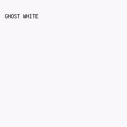f9f7fa - Ghost White color image preview