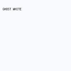 f9fafe - Ghost White color image preview