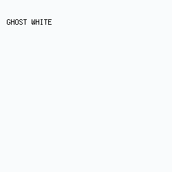 f9fbfc - Ghost White color image preview