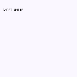 faf7ff - Ghost White color image preview